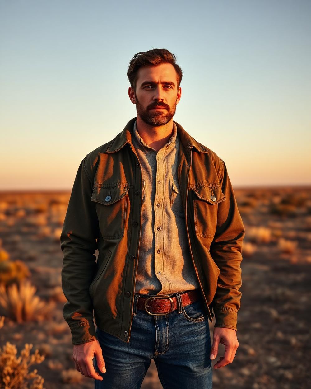 Field jacket in West Texas